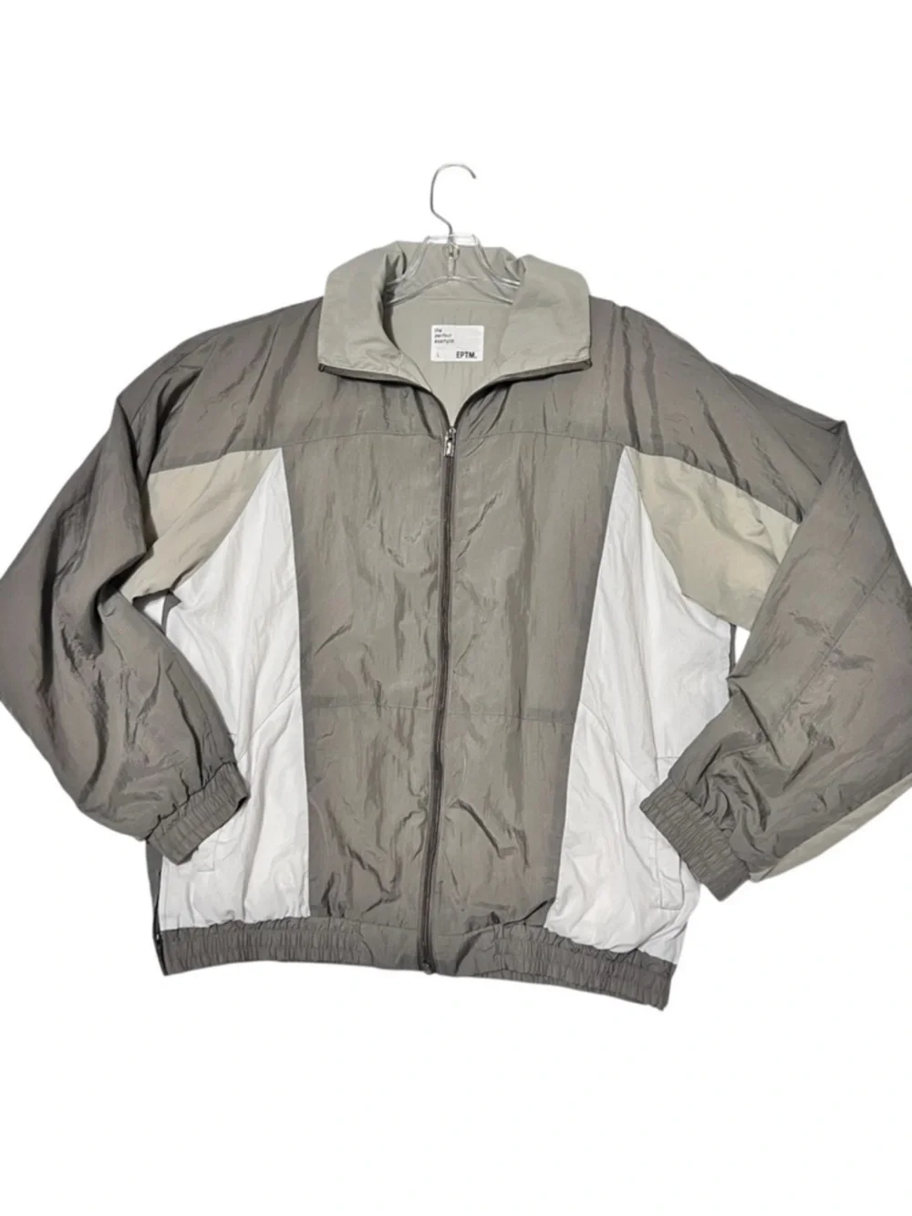 EPTM Jacket Size Large Mens Windbreaker Color Panel